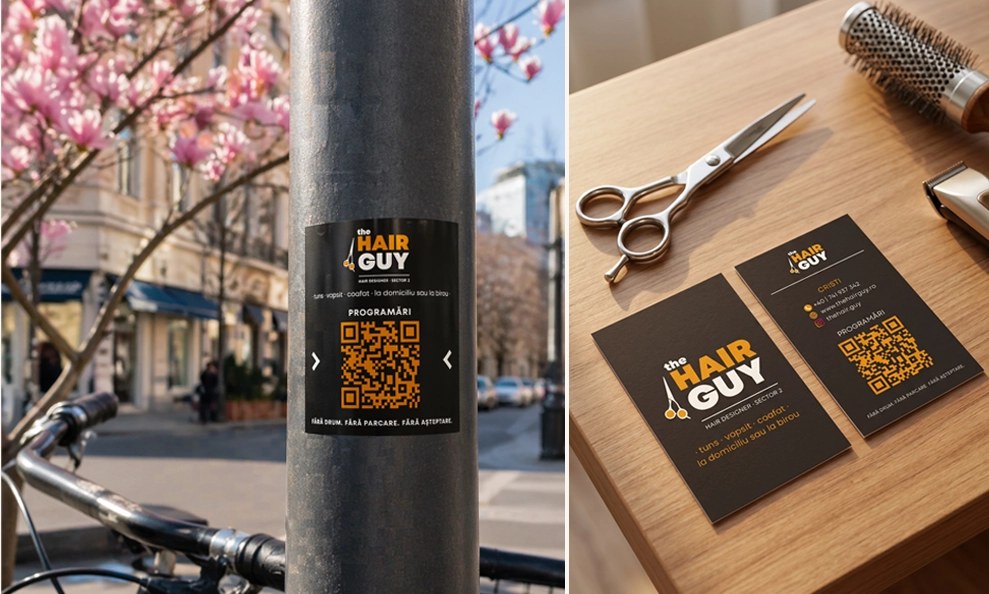 the Hair Guy — print design mock-up